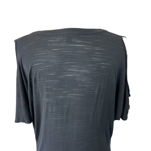Lafayette 148 Top Large Black Minimalist Quiet Luxury Basics Casual Goth Classic - Picture 5 of 16